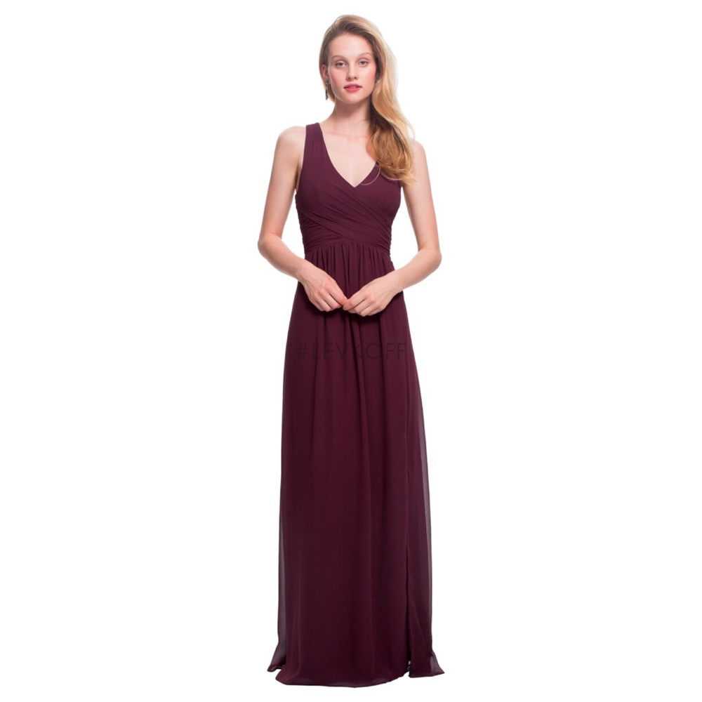 Levkoff 7022 Bridesmaids Dress in Wine